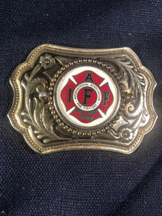 International Association Of Fire Fighters (iaff) Belt Buckle