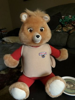 Teddy Ruxpin Vintage 1992 Story Telling Bear With