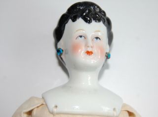 Antique Vintage China Head Doll Japan? Pierced Ears