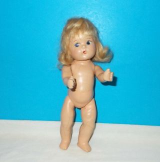 Vintage 8 " Vogue Toddles Doll Nude 1940s