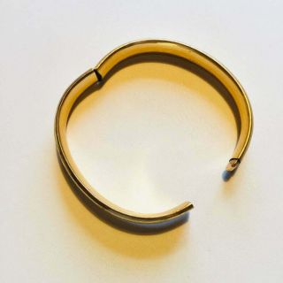Antique Gold clamper bracelet.  10k gold fill jewelry.  Signed CLP Co Pats Pen NR 4
