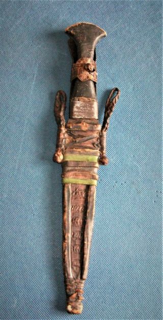 Antique - Traditional & Collectible North African Knife & Scabbard - Niger/Mali? 3
