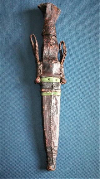 Antique - Traditional & Collectible North African Knife & Scabbard - Niger/Mali? 4