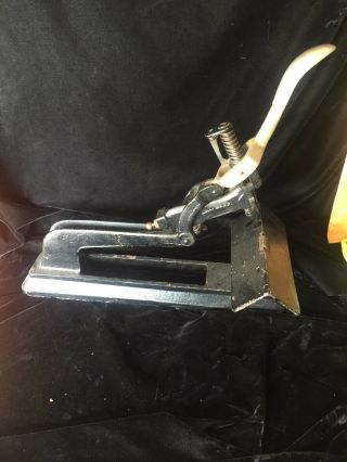 Antique Acme No.  1 Saddle Indistrial Stapler Cast Iron Euc