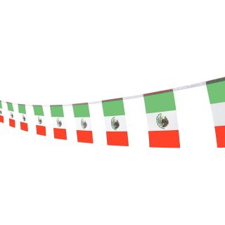 Mexico Flag Mexican Flag,  100feet/76pcs National Country Banner Flags,  Party De.