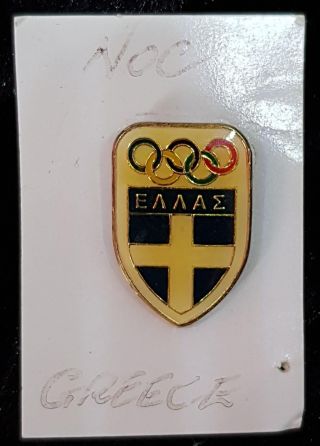 Scarce Greece Noc Olympic Pin - Greek National Olympic Committee Pin
