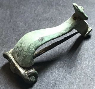 Ancient Imperial Roman Fibula Type Brooch.  Authentic Artefact