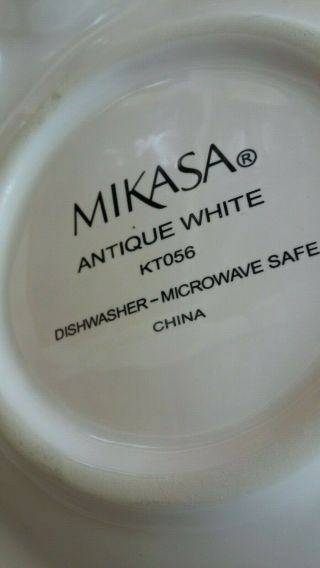 Mikasa Antique White Egg Plate Deviled Serving Dish 3