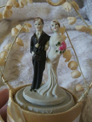 Vintage 1920 ' s Wedding Cake Topper.  Gatsby,  Lily Of The Valley 4