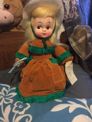 Vintage " King Joy " Musical Cow Girl (home On The Range) Perfect