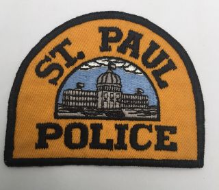 St.  Paul Police,  Minnesota Old Cheesecloth Shoulder Patch