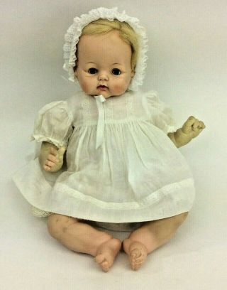 Madame Alexander Baby Kitten 1962 Baby Doll 18 " Vintage Tagged