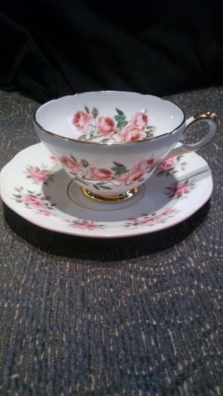 Sutherland Of England China Tea Cup And A Rosina Saucer