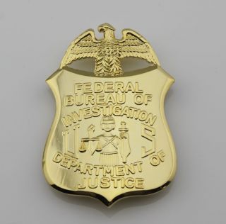 FBI Badge American Flag Lapel Hat Pin 3 - Pack 3