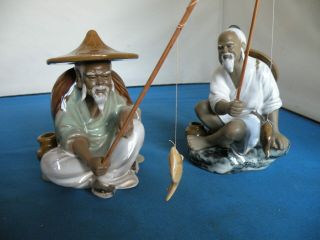 2 Chinese Mudmen Shiwan Fishermen Ex.