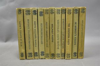 Antique Macmillans Pocket Books Set Of 11 1904 - 1915 Paradise Lost Holmes Poems