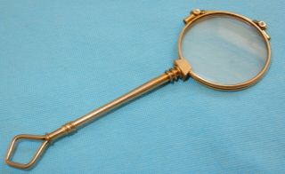 Antique Gold Filled Spring Loaded Folding Lorgnettes Glasses Spectacles
