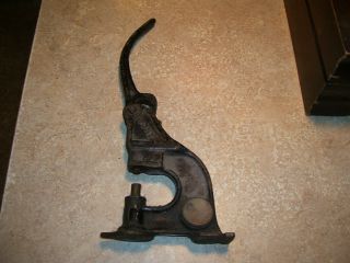 Antique Primitive Blacksmith Pony Cast Iron Tool Riveter