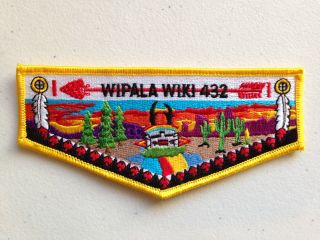 Wipala Wiki Oa Lodge 432 Scout Service Patch Flap Yellow Brotherhood