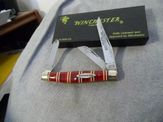 Winchester W15 3040 Cs 3 Blade Stockman Candy Stripe Handles 1995