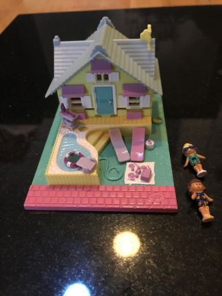 Vintage Polly Pocket 1993 Summer Home Complete