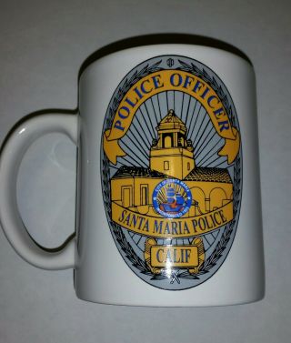 Santa Maria Police Officer Coffee Mug