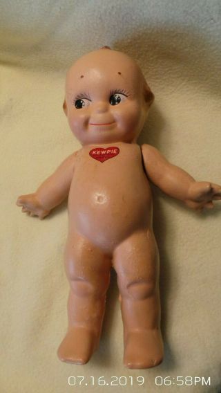 Vintage Composition Kewpie Doll By Rosie O’neill 11” Inches Tall Heart Label