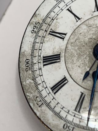 Antique Swiss Split Center Second Chronograph Pocket Watch Movement 33 Mm F1891 5