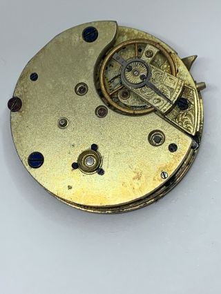 Antique Swiss Split Center Second Chronograph Pocket Watch Movement 33 Mm F1891 7