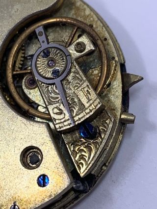 Antique Swiss Split Center Second Chronograph Pocket Watch Movement 33 Mm F1891 8