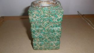 Antique Vintage Chinese Carved Jade Hard Stone Cong.
