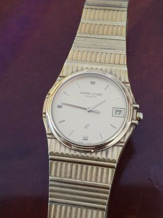 Vintage Favre Leuba Watch Gold Plated Swiss Made