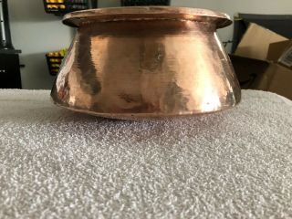Vintage Hammered Solid Copper Pot Made In Iran