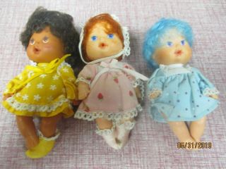 3 American Greetigs Baby Strawberry Shortcake Dolls