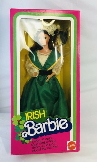 Irish Barbie Vintage 1983 Doll 7517 Nrfb Barbie From Ireland