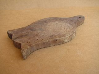 Old Antique Primitive Wooden Bread Board Vintage Kitchen Plate Plank Tray Rustic 4