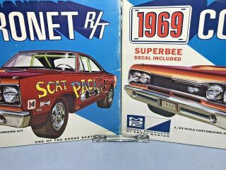 Mpc 1969 Dodge Coronet R/t Superbee Kit 1769 - 200 1/25 Nos Custom Grille Only