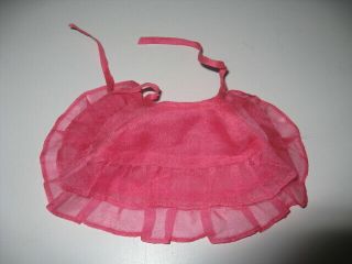 Vintage Barbie Francie Hot Pink Organza Ruffled Cape First Formal Outfit 1260
