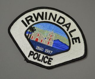 Irwindale California Police Patch,  Los Angeles County Ca