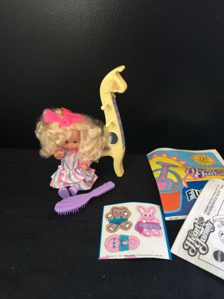 Vintage Heart Family Baby Doll Mattel Gillian & Giraffe Neighborhood Kids 80 
