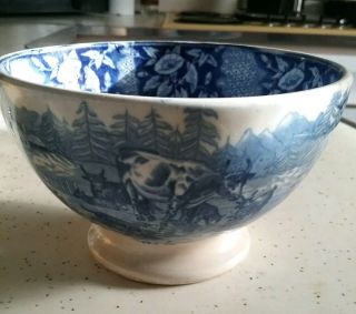 Antique Blue & White Bowl Holland