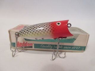 Vintage Heddon Baby Lucky 13 Spook Jrh Red Head Frog Scale Nib