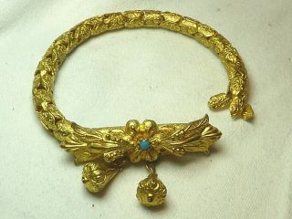 Antique Victorian Pinchbeck Gilt Metal Bracelet For Repair