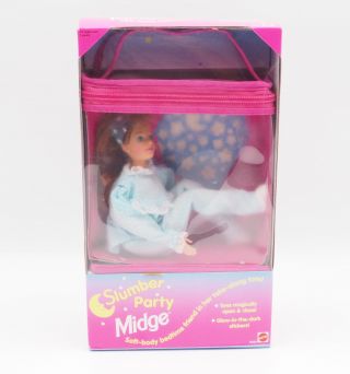 Mattel 1994 Slumber Party Midge Soft Body Bedtime Friend No.  13236 Nrfb