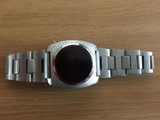 Vintage Timex Red Led Watch - 70 