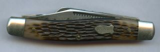 Schrade N.  Y.  Usa Vintage 3 Blade Model 881 Scarce Pocket Knife Os.