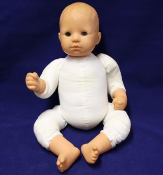 1998 Vintage Max Zapf Lifelike Baby Doll Newborn Sleep Eyes Germany 19 " 76g1458