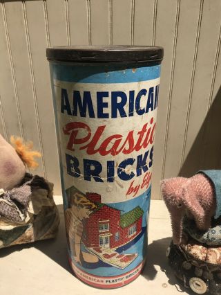 Vintage Halsam American Plastic Bricks Building Block Set No.  725