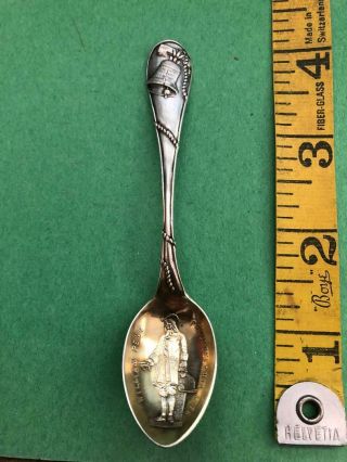 Vintage Sterling Silver Souvenir Spoon William Penn Philadelphia 10 Grams 4 "