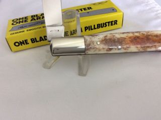 Parker One arm Pillbuster Knife smooth bone handles in the box pretty one 4